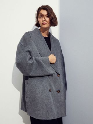 H&M + Oversized Wool-Blend Coat