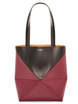 Loewe + Puzzle Fold Tote in Shiny Calfskin