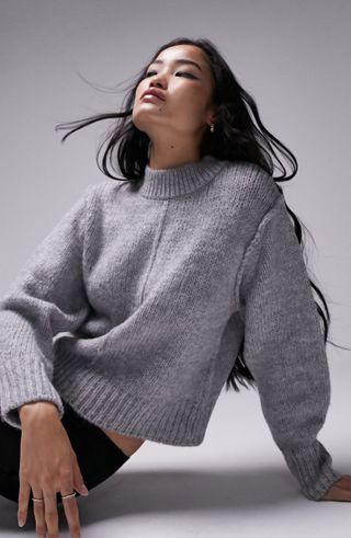 Topshop + Center Seam Crewneck Sweater