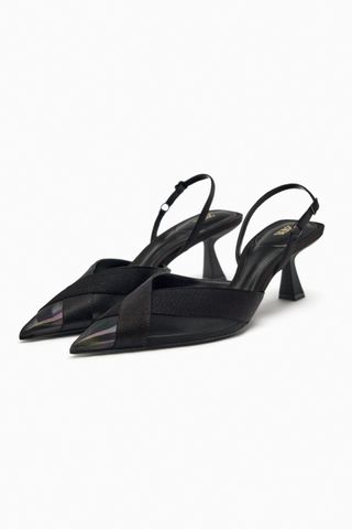 Zara + Mesh Slingback Heels
