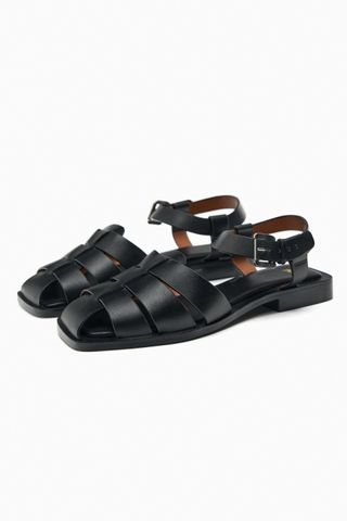 Zara + Flat Fisherman Sandals