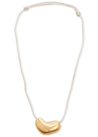 Agmes + Heart Satin-Cord Necklace