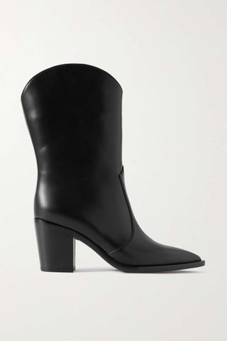 Gianvito Rossi + Denver 70 Leather Ankle Boots
