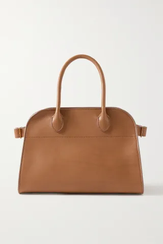 The Row + Margaux 10 Buckled Leather Tote