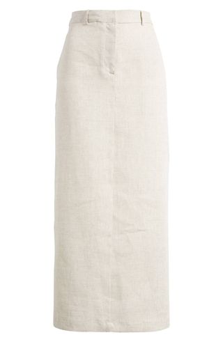 Reformation + Gia Linen Midi Skirt