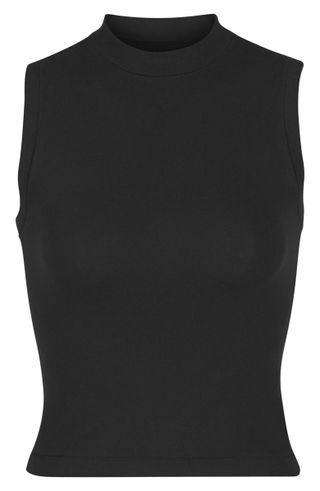 Skims + Stretch Cotton Jersey Mock Neck Tank