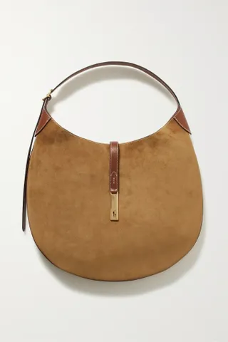 Polo Ralph Lauren + Polo ID Medium Suede Shoulder Bag