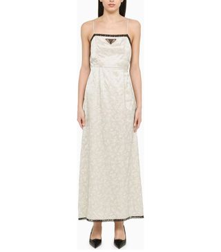 Prada + Pearl Jacquard Dress