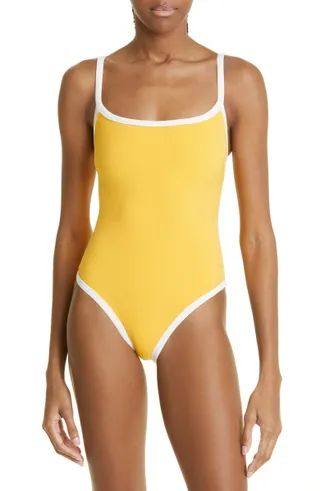 Lisa Marie Fernandez + Kk Crepe One-Piece Swimsuit