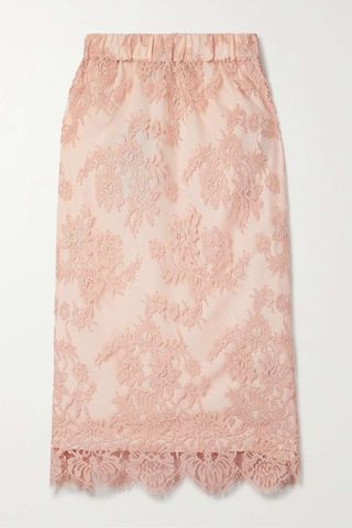 Gucci + Floral Lace Skirt