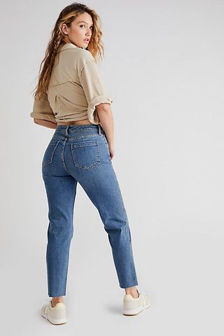 CRVY + High-Rise Vintage Straight Jeans