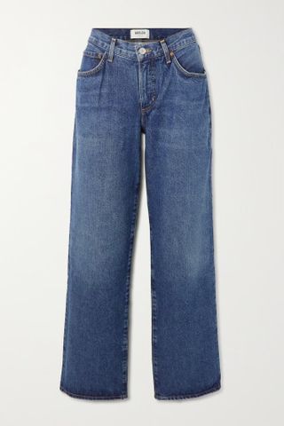 Agolde + + Net Sustain Fusion Low-Rise Organic Straight-Leg Jeans