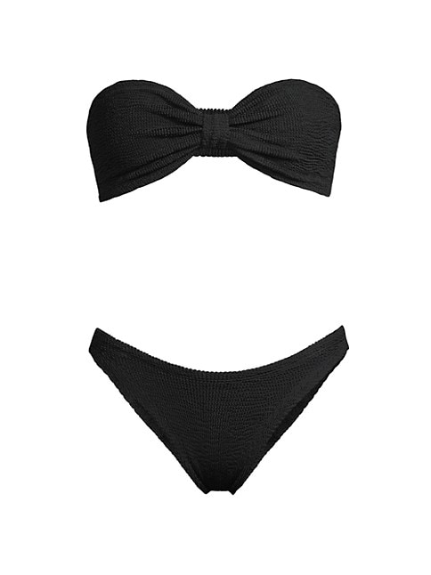 Hunza G + Jean Bow Two-Piece Bikini Set