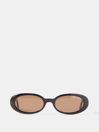 Dmy by Dmy + Valentina Oval-Frame Acetate Sunglasses