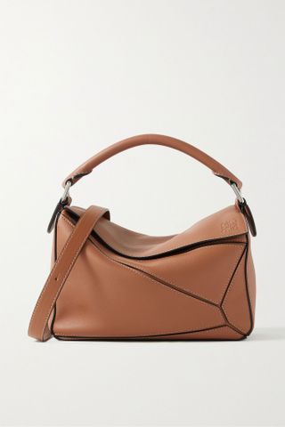 Loewe + Puzzle Small Textured-Leather Shoulder Bag