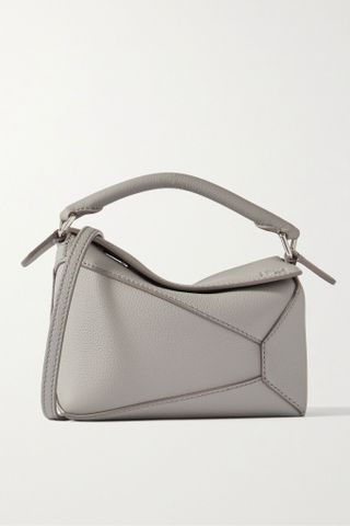 Loewe + Puzzle Edge Mini Textured-Leather Shoulder Bag