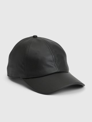 Gap + Faux-Leather Baseball Hat