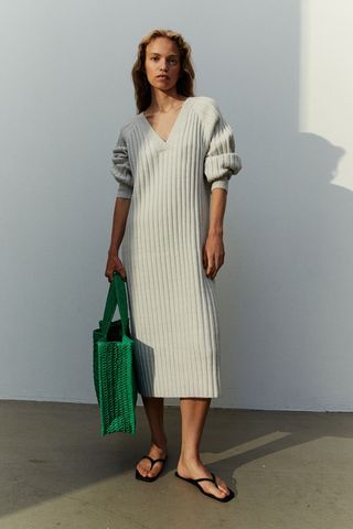 H&M + Rib-Knit Dress