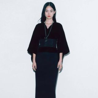 Zara + Wool-Blend Pencil Skirt
