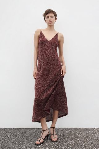 Zara + Long Sparkly Dress