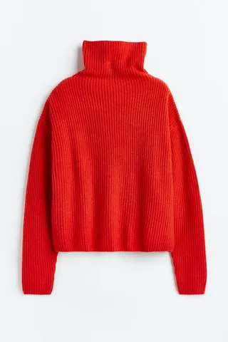 H&M + Rib-Knit Wool Sweater