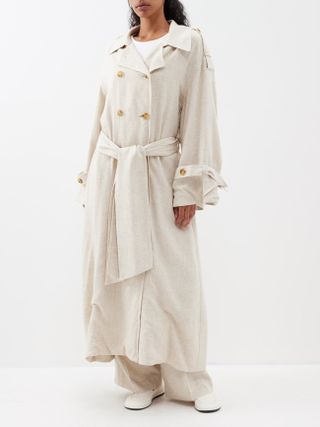 By Malene Birger + Alanise Woven Trench Coat