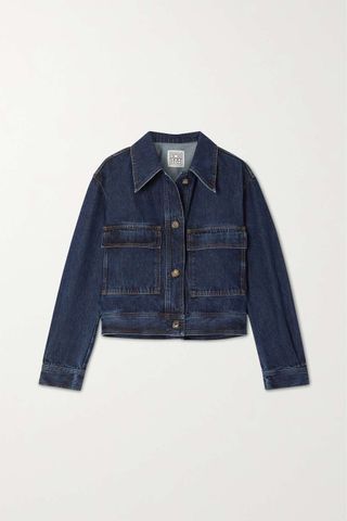 Toteme + Cropped Organic Denim Jacket