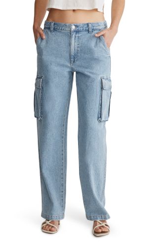 Madewell + Low-Slung Straight Leg Cargo Jeans