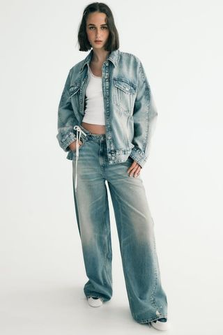 Zara + Low-Rise Jeans