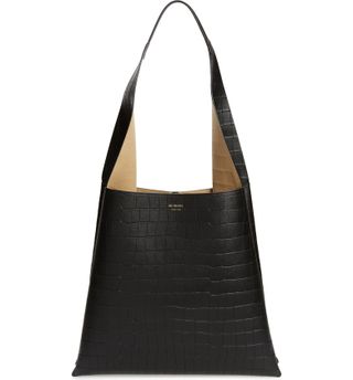 Ree Projects + Nessa Soft Croc Embossed Leather Tote