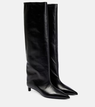 Jil Sander + Leather Knee Boots
