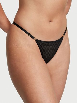 Victoria's Secret + Micro Lace Inset Thong Panty