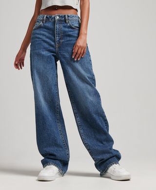 Superdry + Organic Cotton Wide Leg Jeans