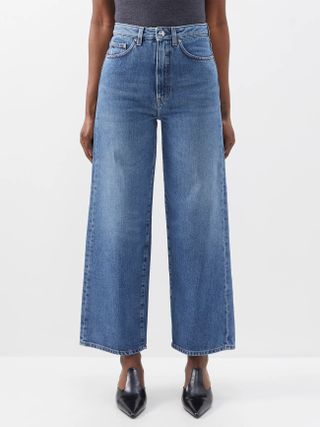 Toteme + High-Rise Cropped Jeans