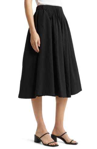 Nordstrom + Pintuck Pleat A-Line Skirt