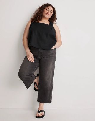 Madewell + The Plus Perfect Vintage Wide-Leg Crop Jean