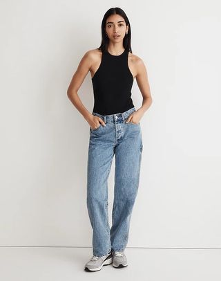 Madewell + Low-Slung Straight Carpenter Jeans