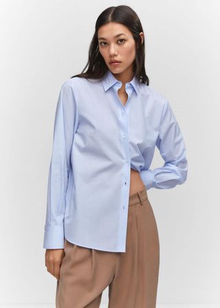 Mango + Oversized Lyocell Shirt