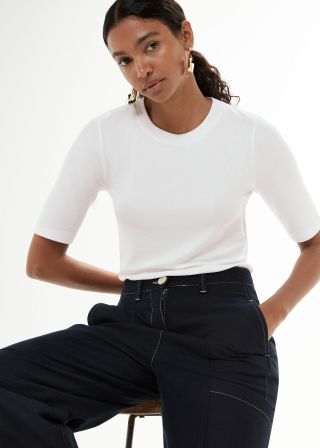 Whistles + Essential Ribbed T-Shirt