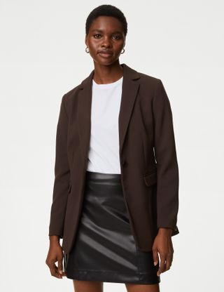 M&S Collection + Tailored Single Breasted Blazer