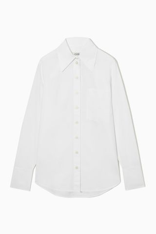 Cos + Oversized Tailored Shirt in White
