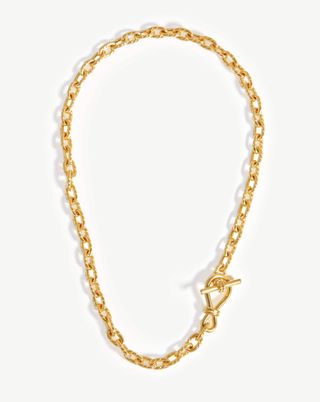 Missoma + Twisted Link T-Bar Chain Necklace