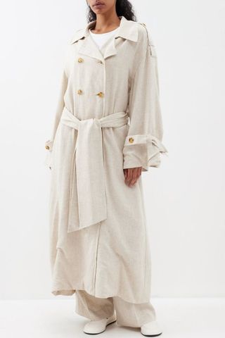 By Malene Birger + Alanise Woven Trench Coat