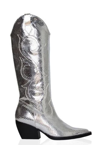 Terry De Havilland x Annie's Ibiza + Cowboy Boot in Silver