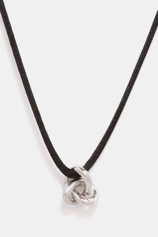 Otiumberg + Knot-Pendant Cord Choker Necklace