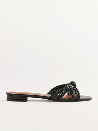 Reformation + Peridot Mignon Knot Flat Sandals
