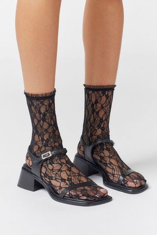 Urban Outfitters + Ruffled Lace Crew Sock