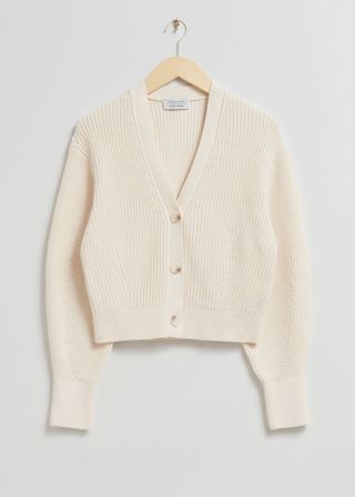 & Other Stories + Ribbed Knit Cardigan