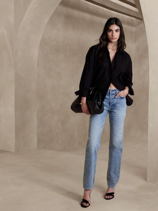 Banana Republic + The Straight Jean