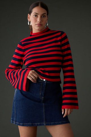 Maeve + Maeve Bell-Sleeve Sweater